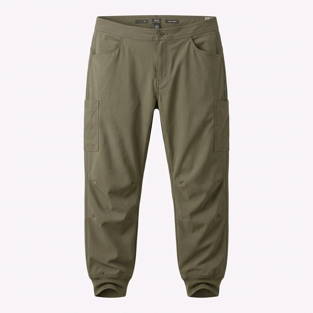 Prana Halle E-Waist Jogger II Pants Womens 16 Regular Dark Khaki Green